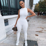 Women Jumpsuit Women's Spring Clothing Sleeveless Slim Fit Bodysuit