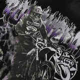 Rough play hot diamond direct spray printing pure cotton t-shirt g