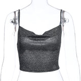 Women Halter Tops Spring and Summer Women's Clothing Slim Fit Midriff-Baring Camisole