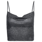 Women Halter Tops Spring and Summer Women's Clothing Slim Fit Midriff-Baring Camisole