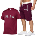Sally Face T Shirts Adventure Puzzle Series Men's and Women's Casual Short-Sleeved Casual Sports Suit