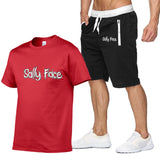 Sally Face T Shirts Adventure Puzzle Series Men's and Women's Casual Short-Sleeved Casual Sports Suit