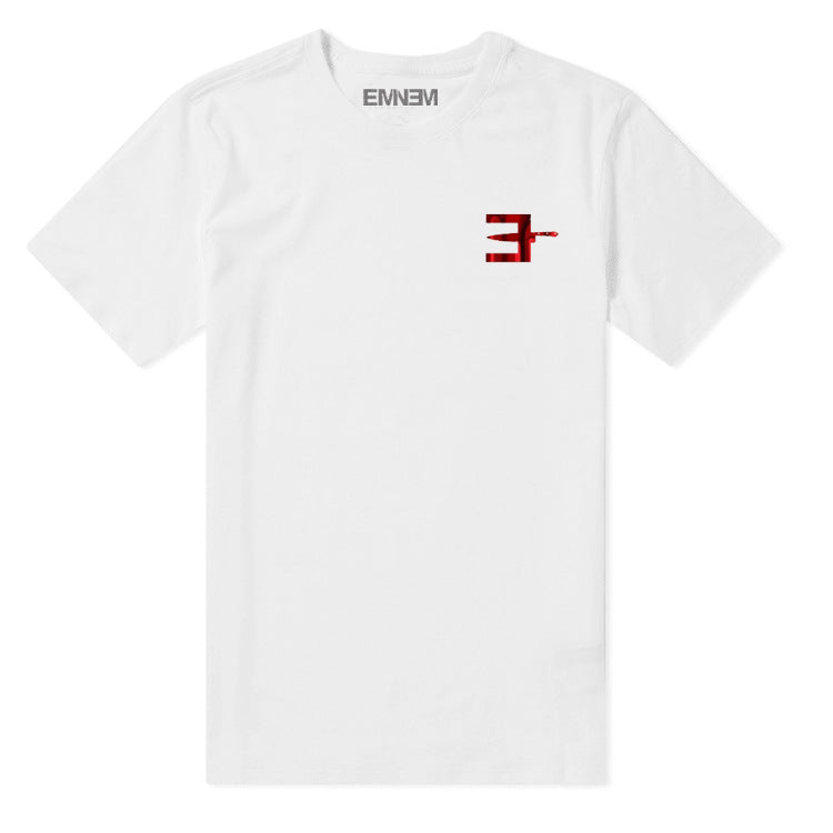 Detroit Eminem T Shirt Crew Neck Hip Hop Rap Loose T Shirt
