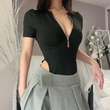 Women Jumpsuit Short Sleeve Top