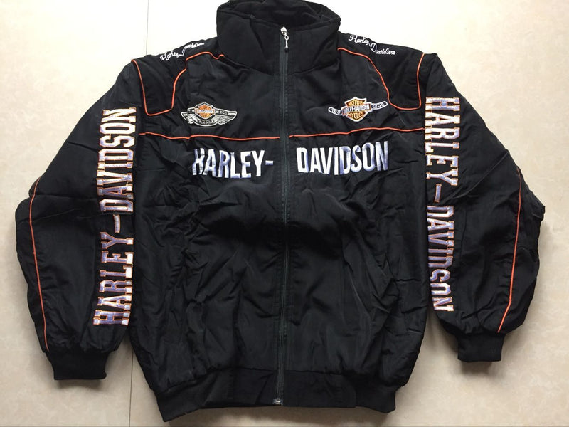 F1 Racing Suit Racing Suit Preppy Style Retro Style Autumn and Winter Wear Coat Cotton Clothing Embroidery Harley