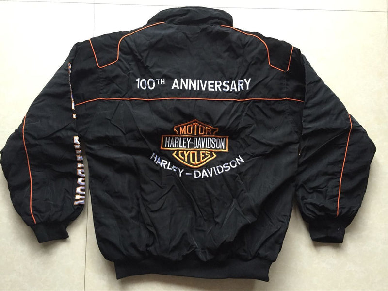 F1 Racing Suit Racing Suit Preppy Style Retro Style Autumn and Winter Wear Coat Cotton Clothing Embroidery Harley