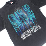 Men T Shirt Washed Distressed Dark Printed Short-Sleeved T-shirt Men Loose Retro