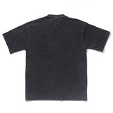 Men T Shirt Washed Distressed Dark Printed Short-Sleeved T-shirt Men Loose Retro
