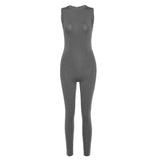 Women Jumpsuit Women's Spring Clothing Sleeveless Slim Fit Bodysuit