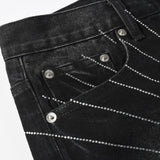 Purple Brand Denim Shorts rhinestone