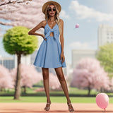 Graduation Dresses Strap Bow Dress