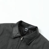 Unisex Down Jacket Men's Winter Warm Leather Collar Padded Jacket