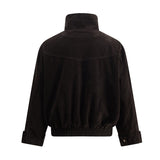 Unisex Down Jacket Autumn Vintage Suede Cotton Jacket