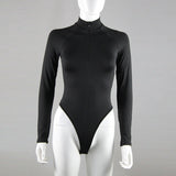 Women Jumpsuit Long Sleeve Zipper Tight Sexy Jumpsuit