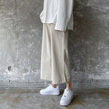 Men Sweatpants Cotton Linen Pants Men's Loose Straight All-Matching Summer