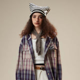 Unisex Sweater Autumn Trendy Hooded Color Block Shirt