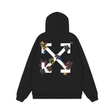 Off OW White Hoodie Maple leaves