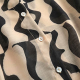 Women T-Shirt Spring/Summer Contrast Color Silk-like Long-Sleeved Shirt