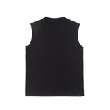 Hip hop tank top american high street hell flame goddess casual sports buttoned vest vest summer sweatshirt