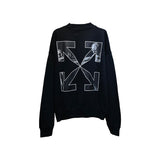 Off OW White Sweatshirt Oil Painting Style