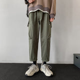 Men Sweatpants Spring Overalls Pants Casual Trousers Loose and Handsome