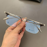 CHH Chrome Hearts Glasses pure titanium ultra-light square business retro versatile myopia glasses frame