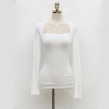 Women Long Sleeve Shirt Women Slimming Long-Sleeved T-shirt Women's Clothing