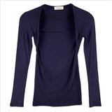 Women Long Sleeve Shirt Women Slimming Long-Sleeved T-shirt Women's Clothing