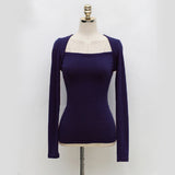 Women Long Sleeve Shirt Women Slimming Long-Sleeved T-shirt Women's Clothing