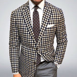 Men's Suits Vests Men's Suit Coat Plaid Casual Top