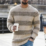 Men Sweater Fall Winter Men Crew Neck Sweater Pullover