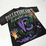Men's t-shirt with rhinestone print, 100% cotton print