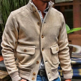 Men Jack Jacket Men Stand Collar Casual Jacket