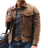 Men Jack Men's Casual Trend Cardigan Jacket Coat