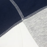 Hip-hop hoodie american high street patchworkcontrast colorpatchworktrendylooseeasiest for match round neck sweatshirt