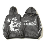 HS Hoodie Vintage Distressed Creative Printing