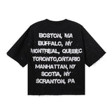 Bkys american hot diamond washed pure cotton t-shirt g direct injection hip hop printing