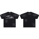 Hip-hop streetwear short sleeve tee - 100% cotton street print