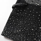 Purple Brand Denim Shorts Rhinestones