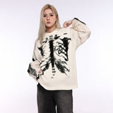 Unisex long-sleeved shirt autum skull skeleton