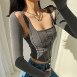 Women Camisole Spring Slim-Fitting Suspenders Vest