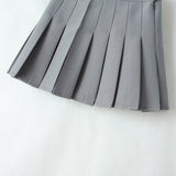 Women Skirt Preppy Style Skirt Pleated Skirt Tennis Skirt Slim Fit Skirt