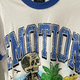 Mixed Emotion T-Shirt Skull Print Hip Hop Short Sleeve T-Shirt