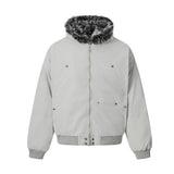 Unisex Down Jacket Men's Winter Warm Padded Plush Collar Padded Jacket