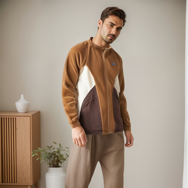 Men Jacket Vintage Cotton-Padded Coat Men's Winter