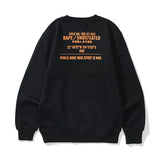 Bathing Ape Sweatshirts Autumn and Winter Camouflage Monkey Head Printed Loose round Neck Fleece-Lined Sweater Men and Women