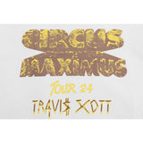 Travis Scott T-Shirt Travis Scott 24ssTOUR EUROPE Crew Neck Short Sleeve