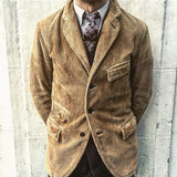 Men Jack Men's Casual Fashion Solid Color Open Lining Jacket
