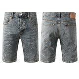 Purple Brand Denim Shorts rhinestone