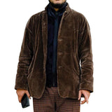 Men Jack Men's Coat Brown Jacket Top